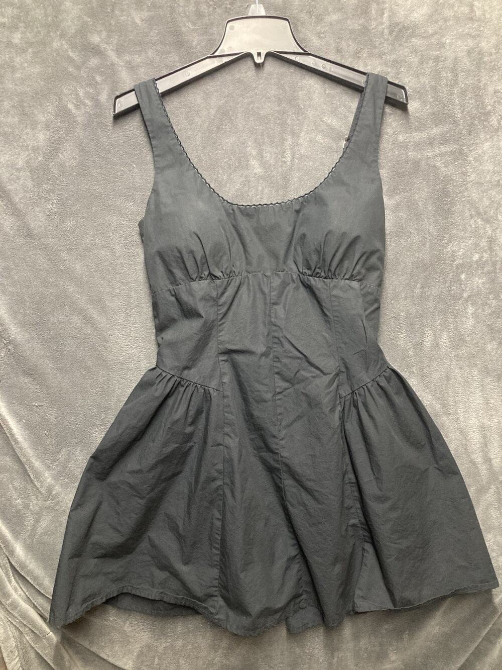Abercrombie & Fitch Dylan Bra-Free Mini Dress Black Corset Style Balletcore M